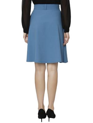 tie-knot waist skater skirt - 15797185 - Standard Image - 3