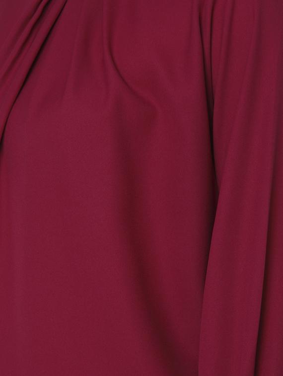 pleated mock neck top - 15797191 - Zoom Image - 4