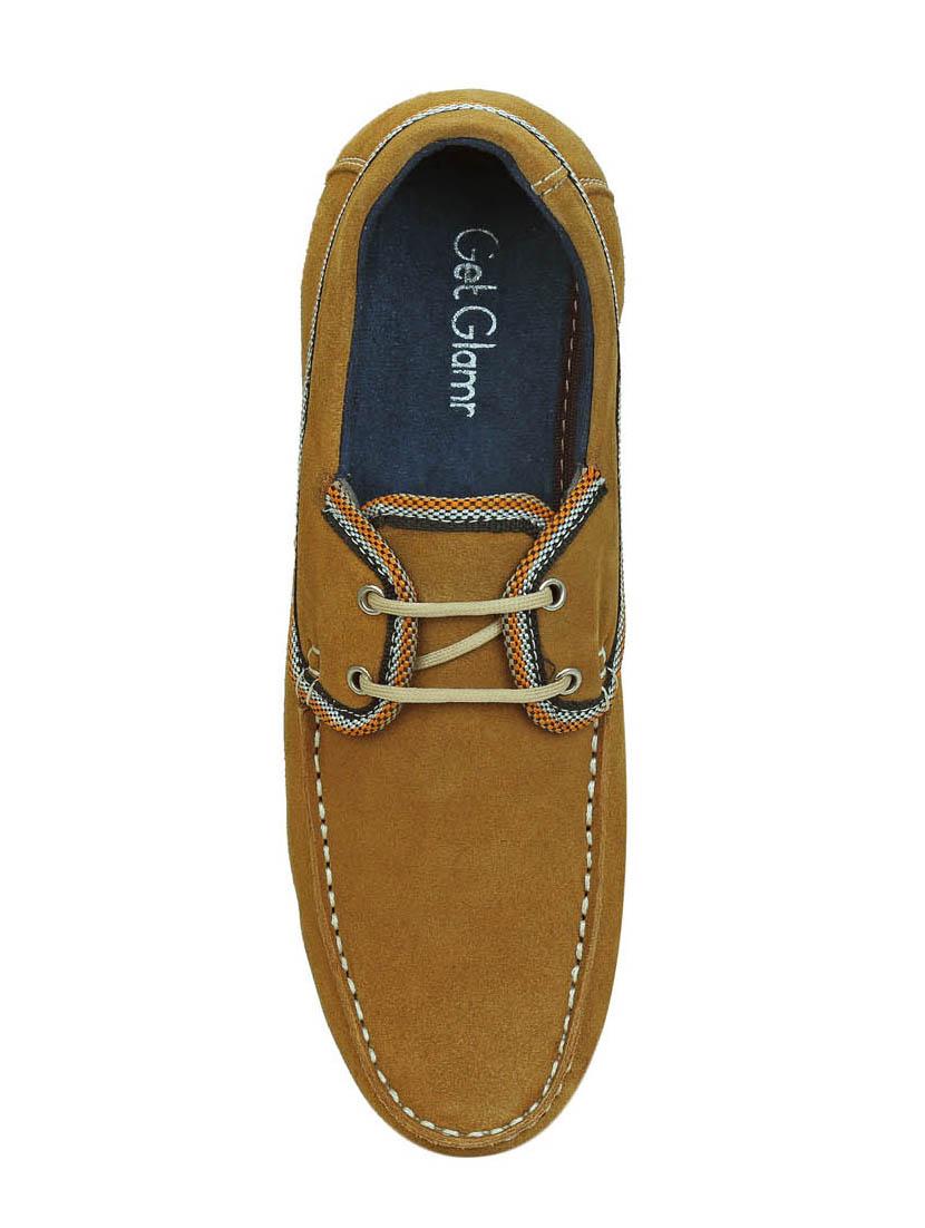 tan suede lace up shoes - 15797265 - Zoom Image - 4