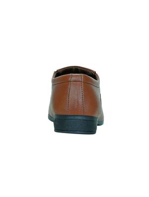 tan leatherette formal slip ons - 15797270 - Standard Image - 3