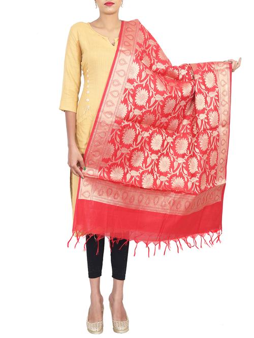 Banarasi chanderi dupatta - 15797282 - Standard Image - 1