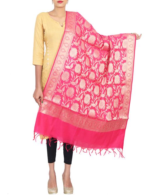 banarasi chanderi dupatta - 15797285 - Standard Image - 1