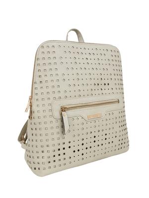 off white leatherette (pu) fashion backpack - 15797743 - Standard Image - 4