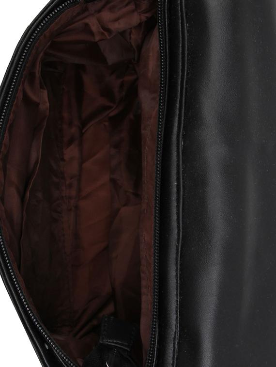 black leatherette (pu) regular sling bag - 15797748 - Zoom Image - 3