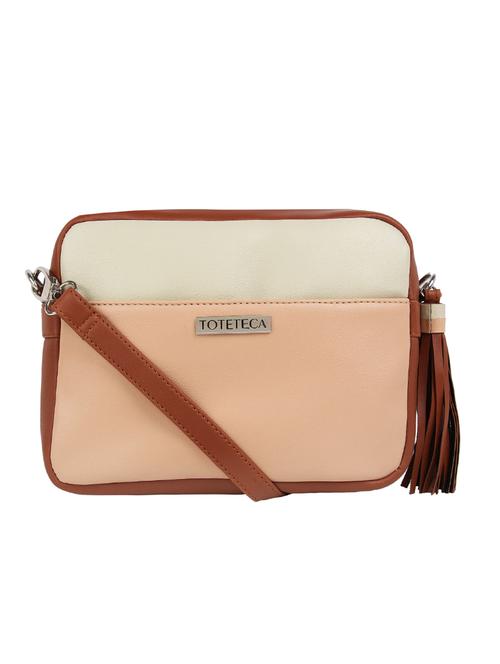 multi colored leatherette (pu) regular sling bag - 15797751 - Standard Image - 1