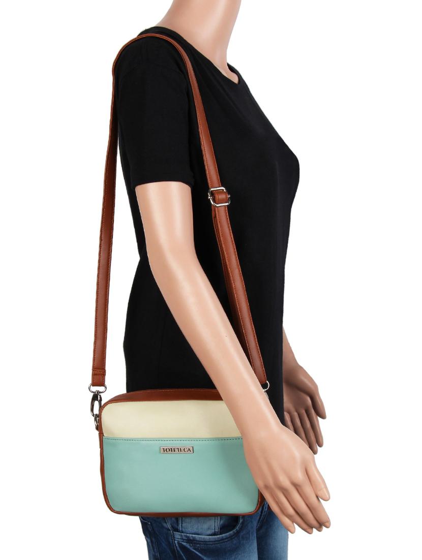 multi colored leatherette (pu) regular sling bag - 15797752 - Zoom Image - 5