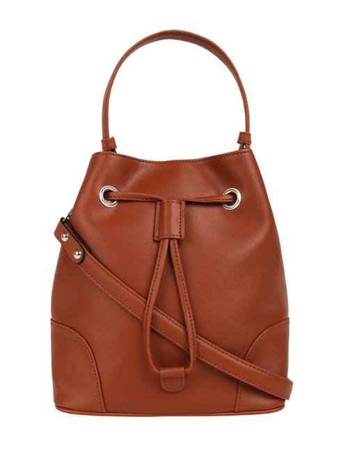 tan leatherette (pu) regular sling bag - 15797765 - Standard Image - 1