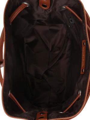 tan leatherette (pu) regular sling bag - 15797765 - Standard Image - 3