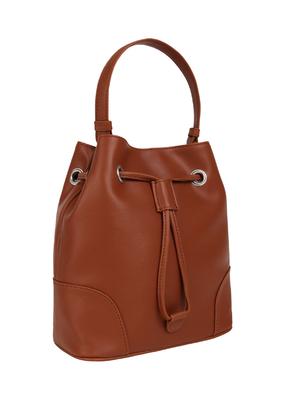 tan leatherette (pu) regular sling bag - 15797765 - Standard Image - 4