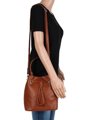 tan leatherette (pu) regular sling bag - 15797765 - Standard Image - 5