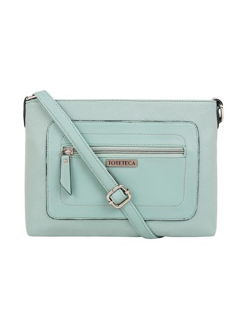 blue leatherette (pu) regular sling bag - 15797768 - Very Small Image - 1