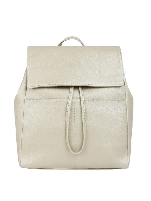 white leatherette (pu) fashion backpack - 15797782 - Standard Image - 1