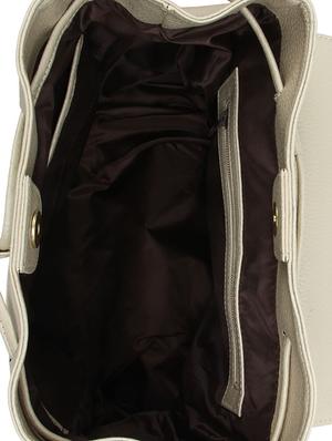white leatherette (pu) fashion backpack - 15797782 - Standard Image - 3