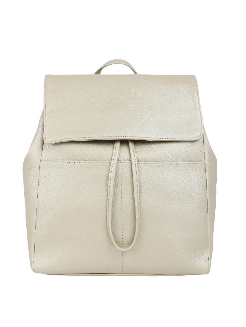 white leatherette (pu) fashion backpack - 15797782 - Zoom Image - 1
