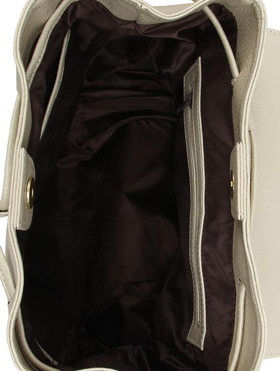 white leatherette (pu) fashion backpack - 15797782 - Zoom Image - 3