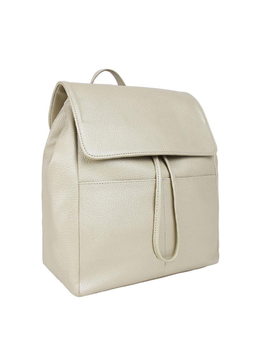 white leatherette (pu) fashion backpack - 15797782 - Zoom Image - 4