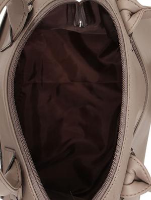 brown leatherette (pu) regular handbag - 15797817 - Standard Image - 3