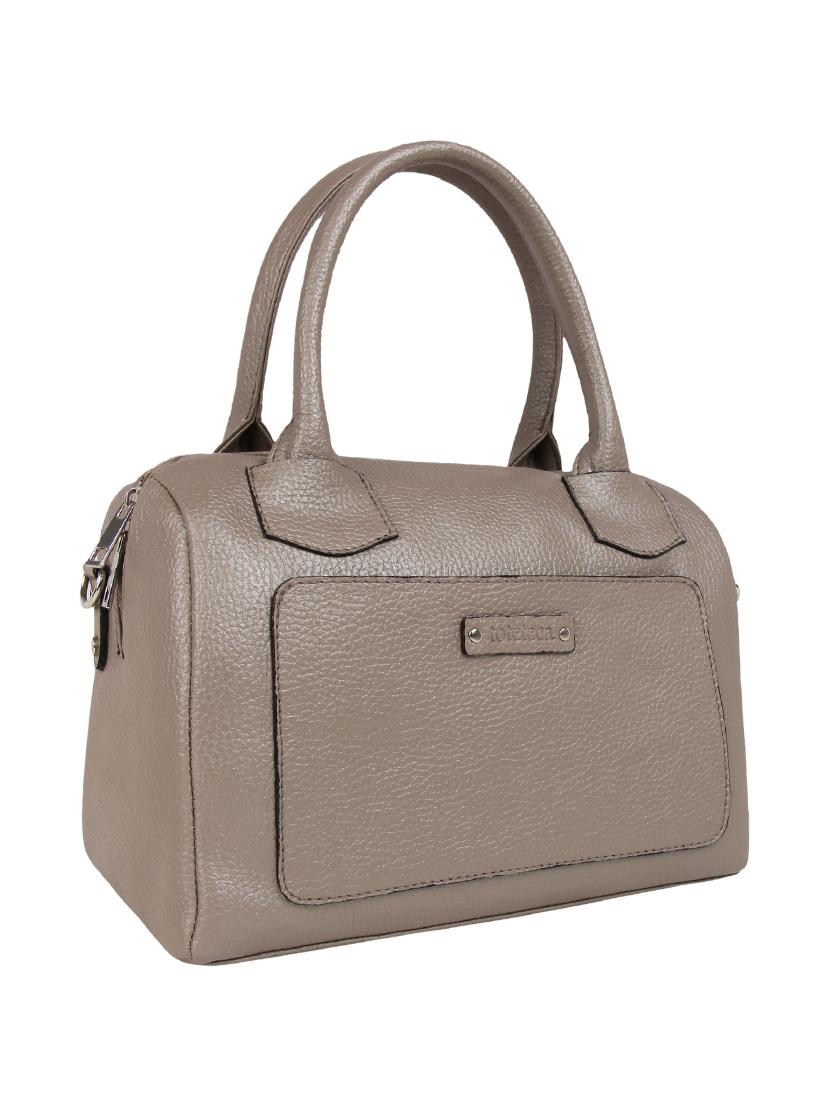 brown leatherette (pu) regular handbag - 15797817 - Zoom Image - 4