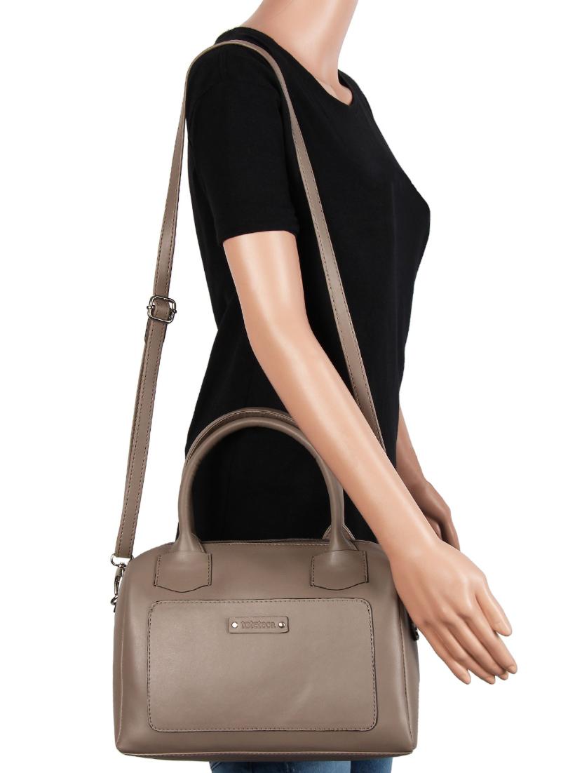 brown leatherette (pu) regular handbag - 15797817 - Zoom Image - 5