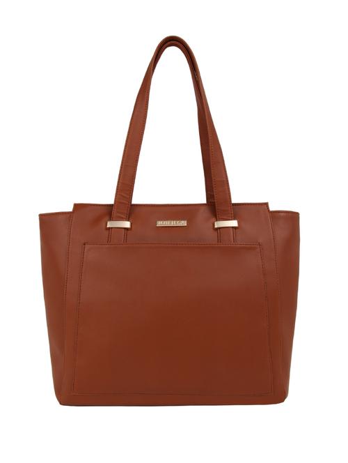 tan leatherette (pu) regular handbag - 15797823 - Standard Image - 1