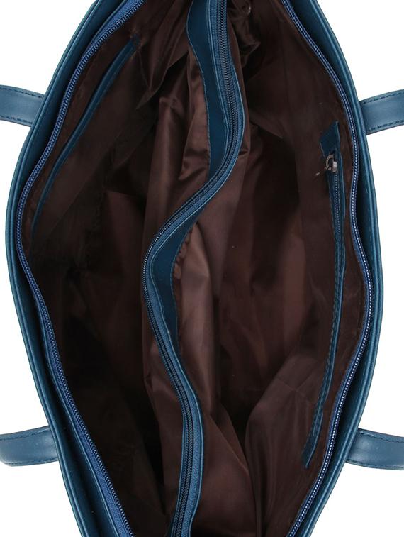 blue leatherette (pu) regular handbag - 15797834 - Zoom Image - 3