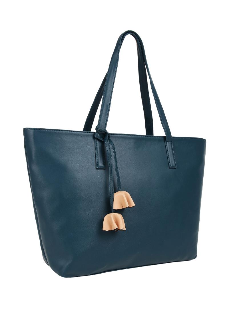 blue leatherette (pu) regular handbag - 15797834 - Zoom Image - 4