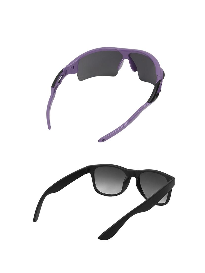 combo of 2 wrap-around & wayfarer sunglasses- abcom3468 - 15798178 - Zoom Image - 3