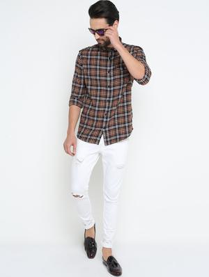 multicolor checkered casual shirt - 15798386 - Standard Image - 4