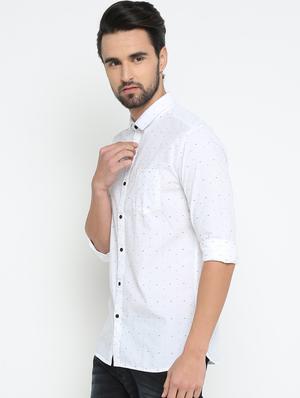 white cotton casual shirt - 15798394 - Standard Image - 2