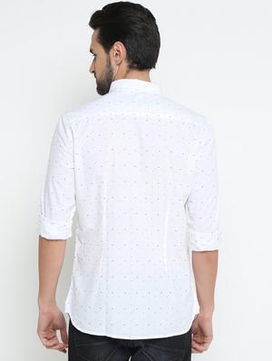 white cotton casual shirt - 15798394 - Standard Image - 3