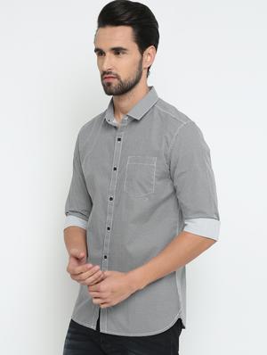 black cotton casual shirt - 15798397 - Standard Image - 2