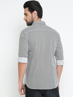 black cotton casual shirt - 15798397 - Standard Image - 3