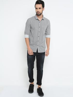 black cotton casual shirt - 15798397 - Standard Image - 4