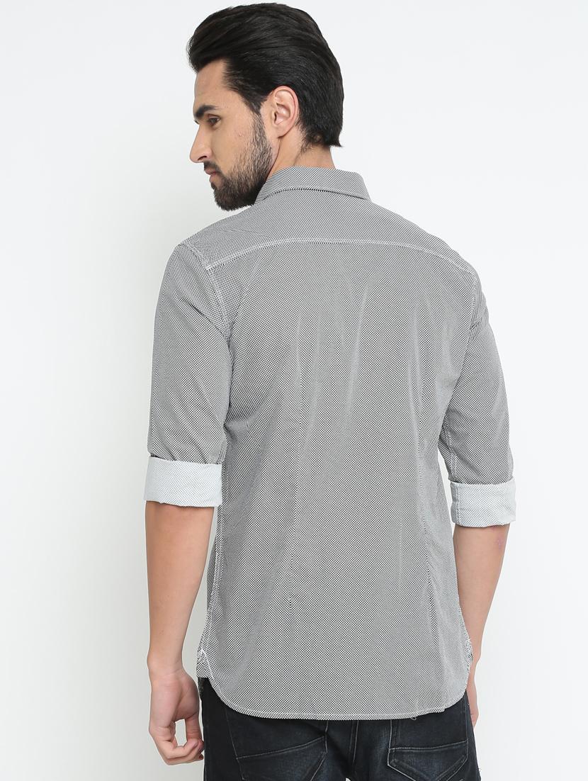 black cotton casual shirt - 15798397 - Zoom Image - 3