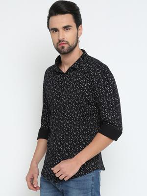 black printed casual shirt - 15798402 - Standard Image - 2