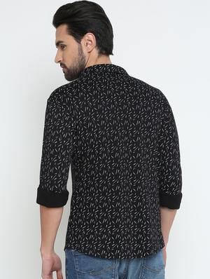 black printed casual shirt - 15798402 - Standard Image - 3