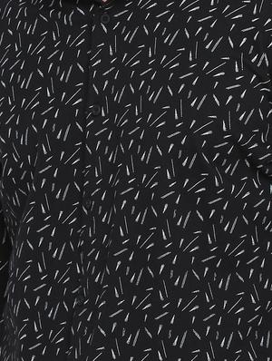 black printed casual shirt - 15798402 - Standard Image - 5