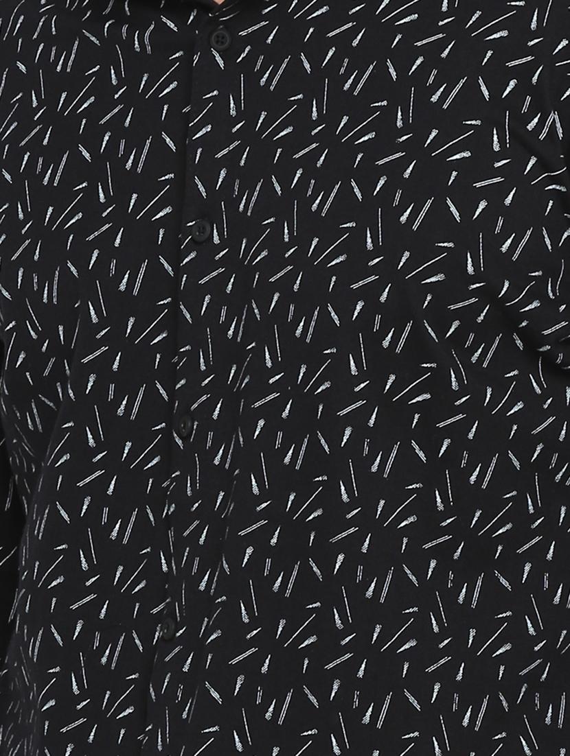 black printed casual shirt - 15798402 - Zoom Image - 5