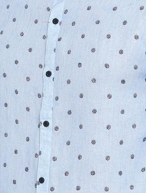 blue printed casual shirt - 15798403 - Standard Image - 5