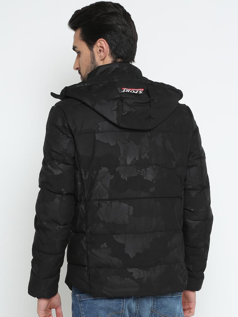 black polyester casual jacket - 15798438 - Zoom Image - 3