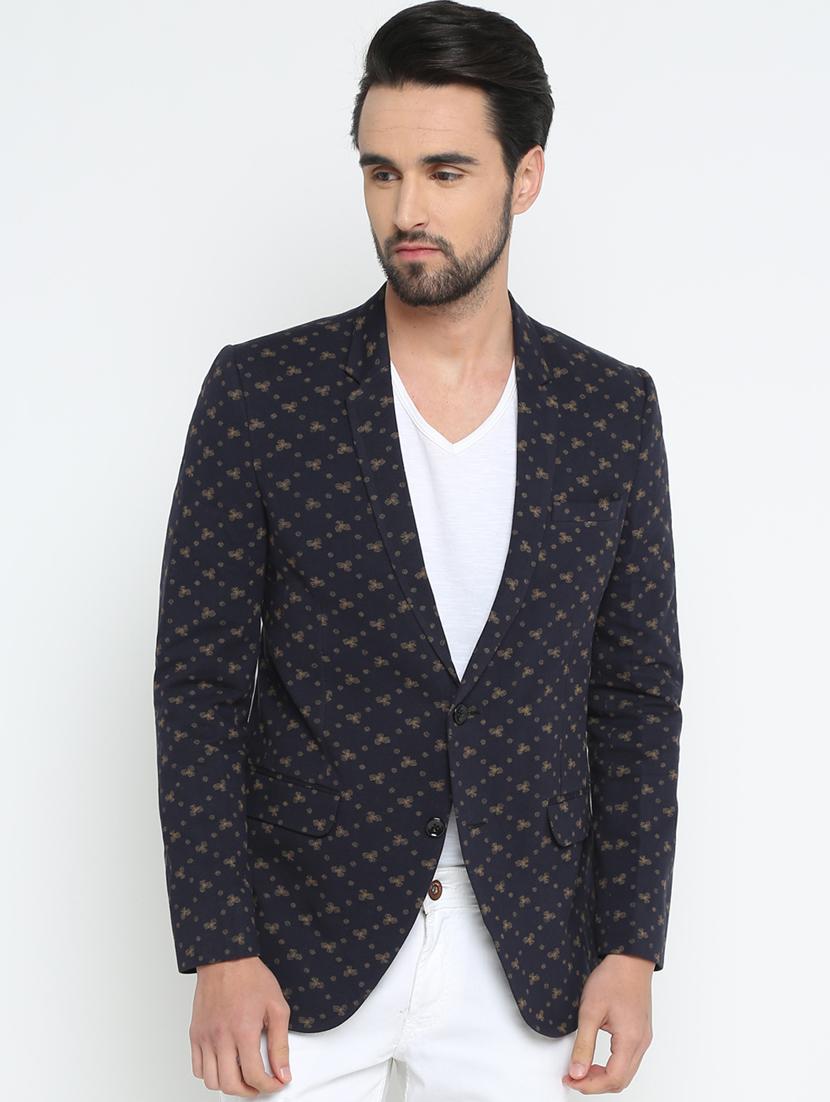 black cotton casual blazer - 15798470 - Zoom Image - 1