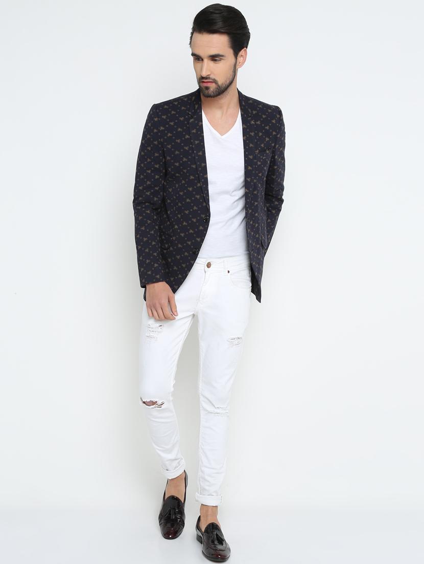 black cotton casual blazer - 15798470 - Zoom Image - 4