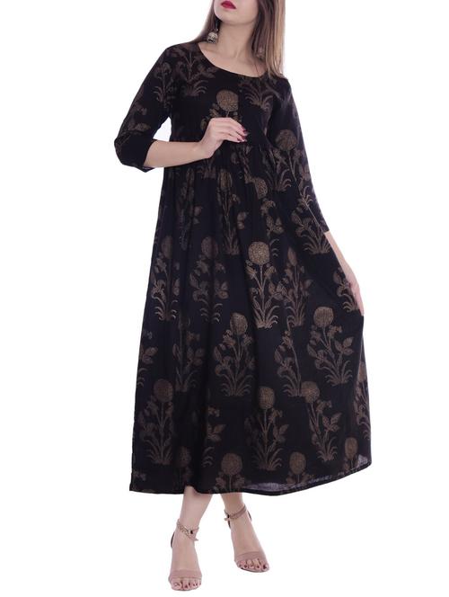 printed flared kurta - 15798497 - Standard Image - 1