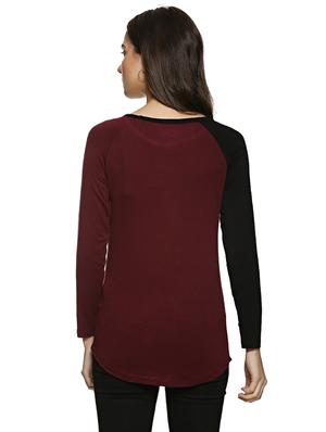 raglan sleeved graphic print tee - 15798771 - Standard Image - 3