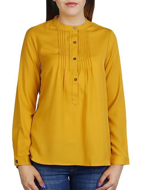 button detail pin-tucked top - 15798811 - Standard Image - 1