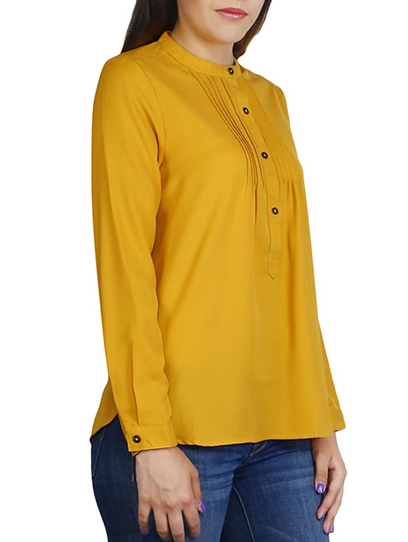 button detail pin-tucked top - 15798811 - Zoom Image - 2