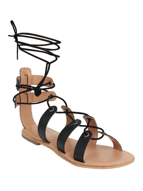 black gladiators sandals - 15798863 - Standard Image - 1