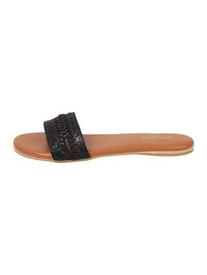 black slip on sandals - 15798874 - Standard Image - 3