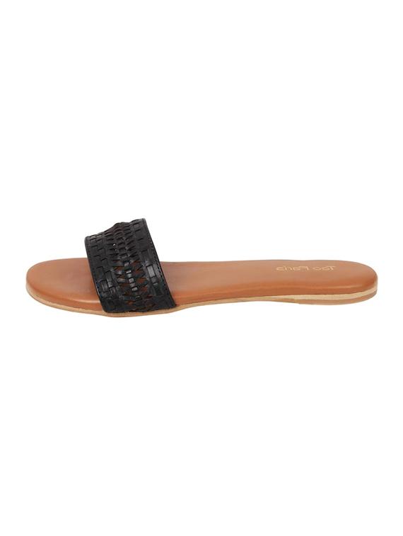 black slip on sandals - 15798874 - Zoom Image - 3