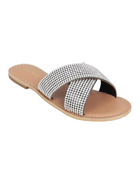 black slip on sandals - 15798922 - Zoom Image - 1